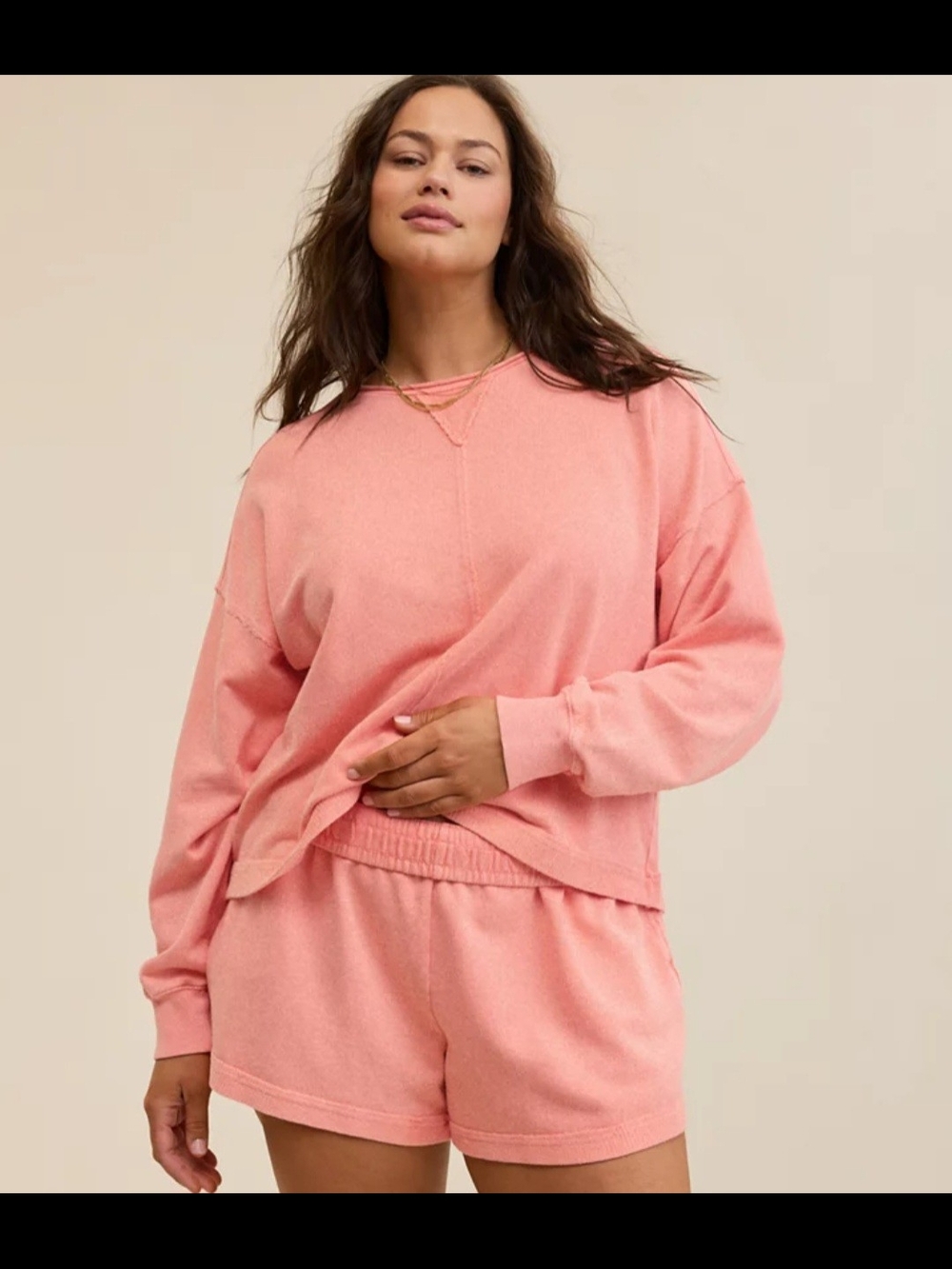 Aerie Vacay Crew Coral